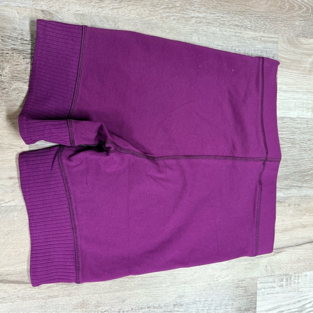 Free People Movement Seamless Biker Shorts Purple Small High Rise - Picture 2 of 6